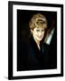 Princess Diana at the Relaunch of Birthright Charity November 1993-null-Framed Photographic Print