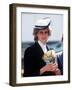 Princess Diana at Warrington May 1984-null-Framed Photographic Print