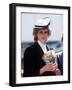 Princess Diana at Warrington May 1984-null-Framed Photographic Print