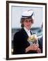 Princess Diana at Warrington May 1984-null-Framed Photographic Print