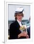 Princess Diana at Warrington May 1984-null-Framed Photographic Print