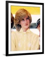 Princess Diana in Australia at St John's Ambulance Regional Center-null-Framed Premium Photographic Print