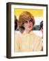 Princess Diana in Australia at St John's Ambulance Regional Center-null-Framed Photographic Print