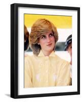 Princess Diana in Australia at St John's Ambulance Regional Center-null-Framed Photographic Print