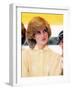 Princess Diana in Australia at St John's Ambulance Regional Center-null-Framed Photographic Print