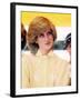 Princess Diana in Australia at St John's Ambulance Regional Center-null-Framed Photographic Print