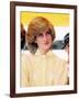 Princess Diana in Australia at St John's Ambulance Regional Center-null-Framed Photographic Print