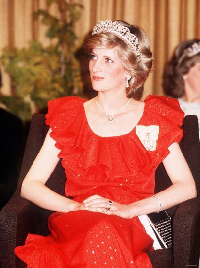 'Princess Diana in Australia Tasmania at the State Reception in Wrest ...