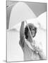 Princess Diana in Berkshire on a Stormy Day June 1985-null-Mounted Photographic Print