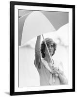 Princess Diana in Berkshire on a Stormy Day June 1985-null-Framed Photographic Print