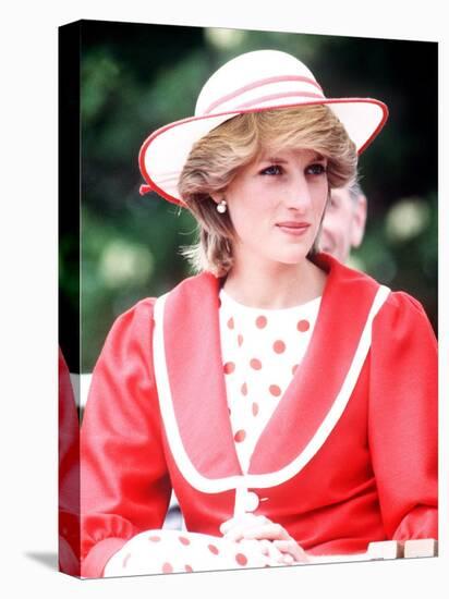 Princess Diana in Canada at the Festival of Youth in St Johns Newfoundland June 1983-null-Stretched Canvas