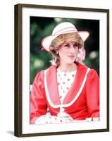 Princess Diana in Canada at the Festival of Youth in St Johns Newfoundland June 1983-null-Framed Photographic Print