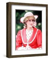 Princess Diana in Canada at the Festival of Youth in St Johns Newfoundland June 1983-null-Framed Photographic Print