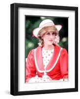 Princess Diana in Canada at the Festival of Youth in St Johns Newfoundland June 1983-null-Framed Photographic Print