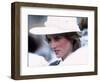 Princess Diana in Canada in Campbellton June 1983-null-Framed Photographic Print