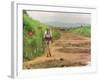 Princess Diana in Minefield Outside Haunbo Angola Endorsing the Red Cross Campaign-null-Framed Photographic Print