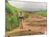Princess Diana in Minefield Outside Haunbo Angola Endorsing the Red Cross Campaign-null-Mounted Photographic Print