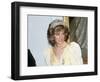 Princess Diana in New Zealand Government House Ball Wellington Wearing a Yellow Dress and Tiara-null-Framed Photographic Print