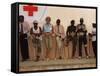 Princess Diana January 2001 Visits Landmine Victims at Orthopedic Centre Ruanda Angola-null-Framed Stretched Canvas