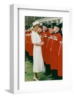 Princess Diana Meeting Pensioners at Royal Hospital Chelsea-Associated Newspapers-Framed Photo