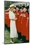 Princess Diana Meeting Pensioners at Royal Hospital Chelsea-Associated Newspapers-Mounted Photo