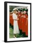 Princess Diana Meeting Pensioners at Royal Hospital Chelsea-Associated Newspapers-Framed Photo