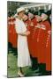 Princess Diana Meeting Pensioners at Royal Hospital Chelsea-Associated Newspapers-Mounted Photo