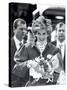 Princess Diana of Wales Arriving at Newcastle Central Station-null-Stretched Canvas