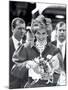 Princess Diana of Wales Arriving at Newcastle Central Station-null-Mounted Photographic Print
