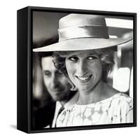 Princess Diana of Wales Visit to Open the Fisher Price Toy Factory in Peterlee-null-Framed Stretched Canvas