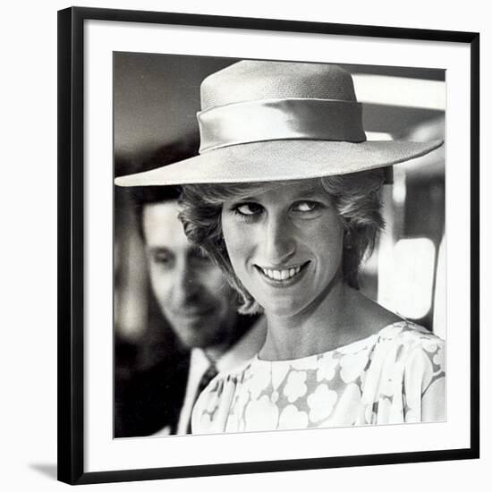 Princess Diana of Wales Visit to Open the Fisher Price Toy Factory in Peterlee-null-Framed Photographic Print