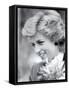 Princess Diana of Wales Visiting the Age Concern Day Centre in Durham-null-Framed Stretched Canvas