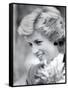 Princess Diana of Wales Visiting the Age Concern Day Centre in Durham-null-Framed Stretched Canvas