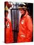 Princess Diana on the North Sea Oil Rig-null-Stretched Canvas