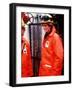 Princess Diana on the North Sea Oil Rig-null-Framed Photographic Print