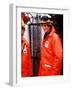 Princess Diana on the North Sea Oil Rig-null-Framed Photographic Print