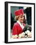 Princess Diana, on Walkabout During Visit Wearing Red Suit and Red Pillbox Hat, May 1989-null-Framed Photographic Print