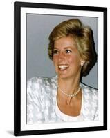 Princess Diana Patron of the British Lung Foundation-null-Framed Premium Photographic Print