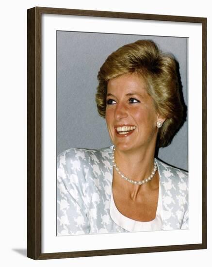 Princess Diana Patron of the British Lung Foundation-null-Framed Photographic Print