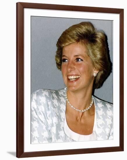 Princess Diana Patron of the British Lung Foundation-null-Framed Photographic Print