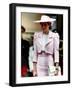 Princess Diana Receives the Freedom of Northampton Wears Pink Suit June 1989-null-Framed Photographic Print