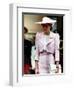 Princess Diana Receives the Freedom of Northampton Wears Pink Suit June 1989-null-Framed Photographic Print
