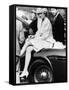 Princess Diana Sitting on Prince Charles Aston Martin Car at Smiths Lawn Windsor-null-Framed Stretched Canvas