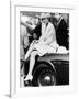 Princess Diana Sitting on Prince Charles Aston Martin Car at Smiths Lawn Windsor-null-Framed Photographic Print