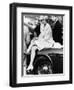 Princess Diana Sitting on Prince Charles Aston Martin Car at Smiths Lawn Windsor-null-Framed Photographic Print