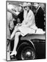 Princess Diana Sitting on Prince Charles Aston Martin Car at Smiths Lawn Windsor-null-Mounted Photographic Print