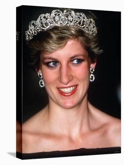 Princess Diana Visits Portugal at a Banquet Hosted by the President at Ajuda Palace-null-Stretched Canvas