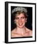 Princess Diana Visits Portugal at a Banquet Hosted by the President at Ajuda Palace-null-Framed Photographic Print