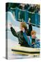 Princess Diana with Prince Harry on a Water Ride-Associated Newspapers-Stretched Canvas