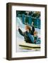 Princess Diana with Prince Harry on a Water Ride-Associated Newspapers-Framed Photo